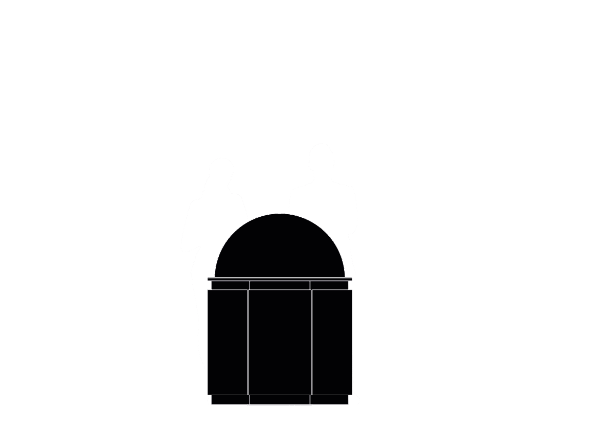 PufferHemi 900mm. product line illustration white and black