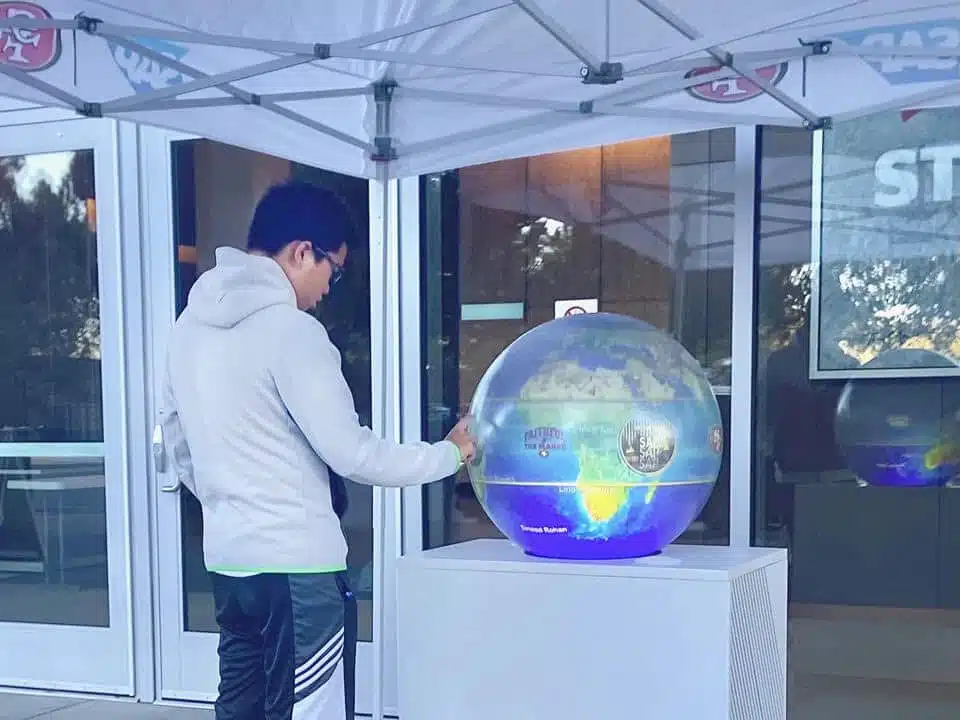 The San Francisco 49ers brought their history to life with the PufferTouch